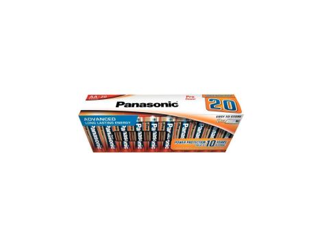 Baterie Panasonic Alkaline PRO Power LR6/AA (kartonik) - 20 sztuk