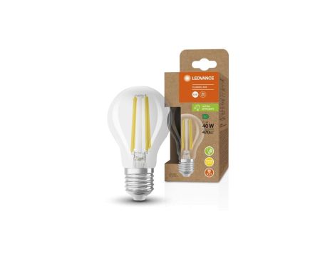 Żarówka LED A60 E27 2.2W = 40W 470lm 3000K Ciepła FILAMENT Biała LEDVANCE