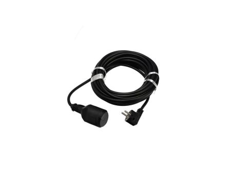 Przedłużacz ogrodowy czarny 10m (3X1,5mm) IP44, gniazdo Schuko HOROZ ELECTRIC