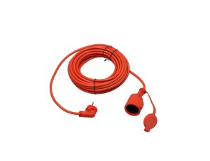 Przedłużacz ogrodowy pomarańczowy 10m (3X1,5mm) IP44, gniazdo Schuko HOROZ ELECTRIC