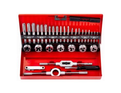 Narzynki i gwintowniki 32szt zestaw z uchwytami w walizce 18500032 SCHMITH