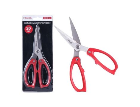 Nożyczki warsztatowe robocze krawieckie tapicerskie solidne 200mm Schmith