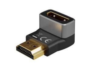 Adapter HDMI™ kątowy 270 pionowy, 8K @ 60 Hz, pozłacany