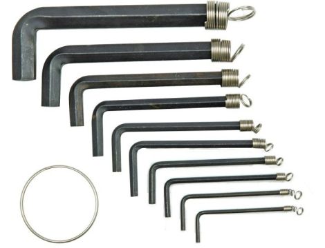 VOREL KLUCZE SZEŚCIOKĄTNE / HEX 2-10mm / hex / kpl. 8 szt.   56380