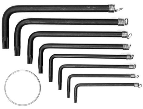 VOREL KLUCZE TORX kpl. 8szt.   56600