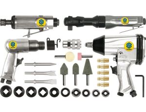 VOREL ZESTAW NARZĘDZI PNEUMATYCZNYCH 33 elem.