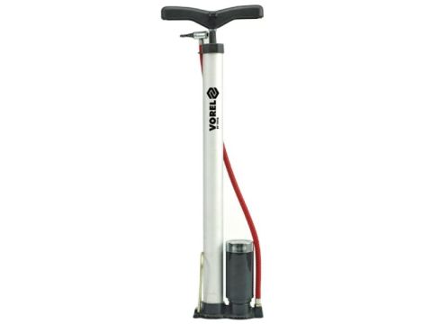 VOREL POMPKA SŁUPKOWA Z MANOMETREM