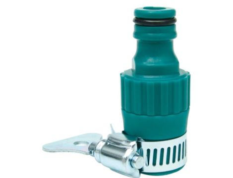 FLO PRZYŁĄCZE NA KRAN  1/2 - 3/4" Z  GWINTEM WEWNĘTRZNYM I OPASKĄ