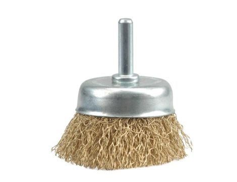 VOREL SZCZOTKA CZOŁOWA 75mm, DRUT KARBOWANY, TRZPIEŃ  06988