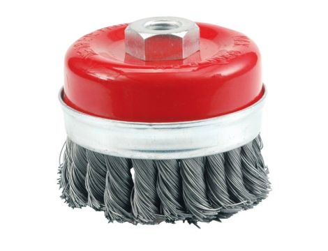 VOREL SZCZOTKA CZOŁOWA 100mm, DRUT SKRĘCANY, GWINT, 06976