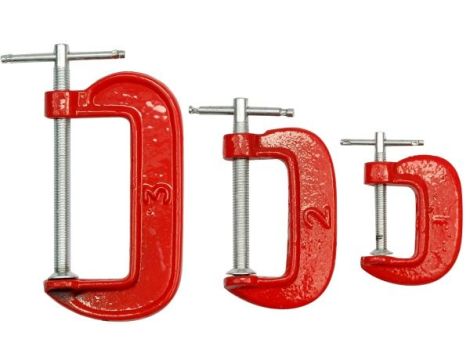 VOREL ŚCISKI MODELARSKIE 3szt. 25,50,75mm