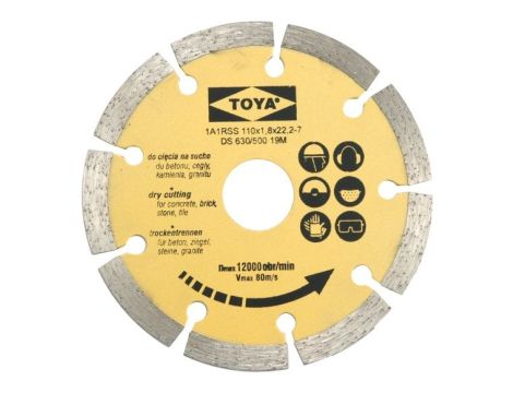 VOREL TARCZA DIAMENTOWA 115mm SEGMENTOWA  08711