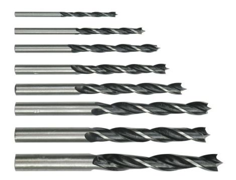 VOREL WIERTŁA DO DREWNA KPL. 8szt. 3 - 10mm  22380