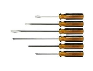 VOREL WKRĘTAKI kpl. 6szt. Z BRĄZOWĄ RĘKOJEŚCIĄ   64050