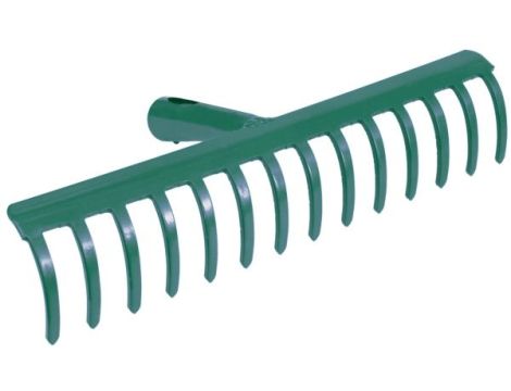 FLO GRABIE METALOWE 34cm. 14 ZĘBÓW NIEOPRAWIONE   35751