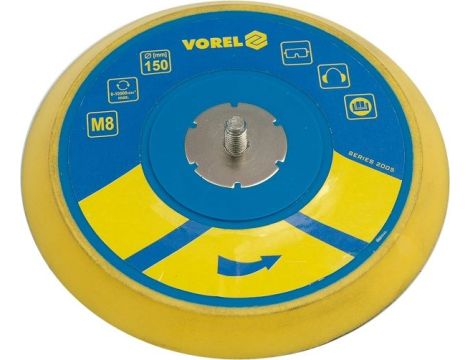 VOREL DYSK 150mm GWINT M8 DO SZLIFIERKI PNEUMATYCZNEJ (81114)   81115 - 2