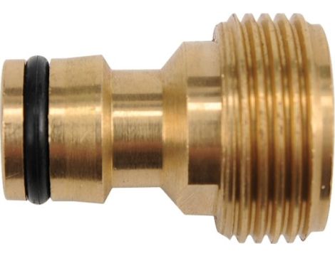 FLO PRZYŁĄCZE NA KRAN MOSIĘŻNE  3/4" Z GWINTEM ZEWNĘTRZNYM