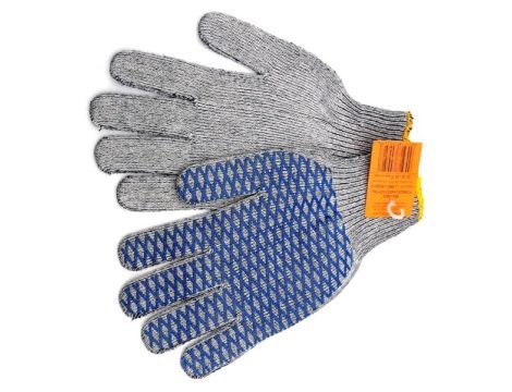 VOREL RĘKAWICE BAWEŁNIANO-POLIESTROWE Z SIATKĄ PVC   74108 - 2