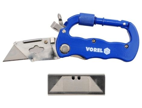 VOREL NÓŻ TURYSTYCZNY - SZEKLA OSTRZE TRAPEZOWE 5szt   76526 - 2