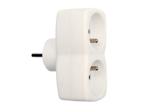 VOREL ROZGAŁĘŹNIK 2 GNIAZDA OKRĄGŁE Z UZIEMIENIEM   72404