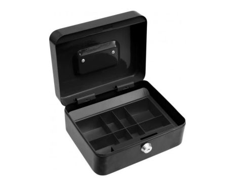 VOREL KASETKA NA PIENIĄDZE 200 x 160 x 90mm CZARNA   78622