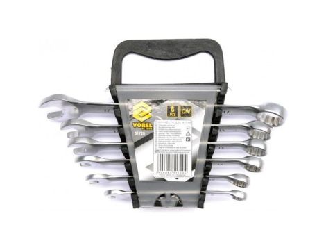 VOREL KLUCZE PŁASKO - OCZKOWE KOMPLET 6szt. (8-17mm) SATYNA   51720
