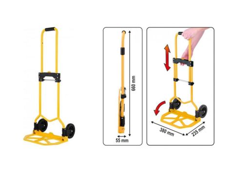 VOREL WÓZEK MAGAZYNOWY SKŁADANY  60kg   78660