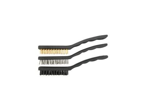 VOREL SZCZOTKI MIEDŹ / STAL / NYLON 3 elem. 17cm   06963 - 2