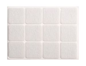 VOREL PODKŁADKI FILCOWE 28 x 28mm BIAŁE   74843