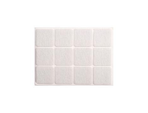 VOREL PODKŁADKI FILCOWE 28 x 28mm BIAŁE   74843