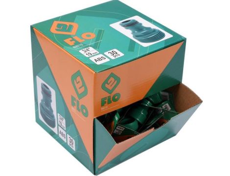 FLO PRZYŁĄCZE NA KRAN 3/4" Z GWINTEM ZEWNĘTRZNYM BOX-30szt.