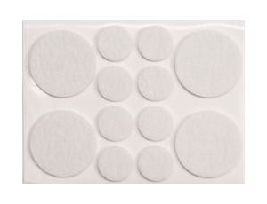 VOREL PODKŁADKI FILCOWE MIX 20 / 38mm BIAŁE   74838