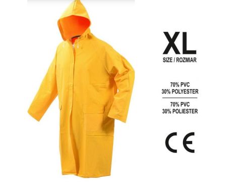 VOREL PŁASZCZ PRZECIWDESZCZOWY ROZMIAR XL ŻÓŁTY   74631