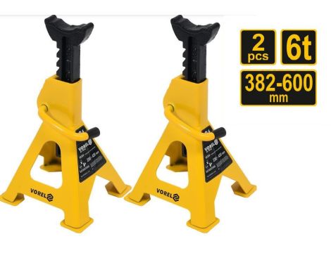 VOREL PODSTAWKI SAMOCHODOWE 2 SZTUKI 6T 382 - 600mm   80309