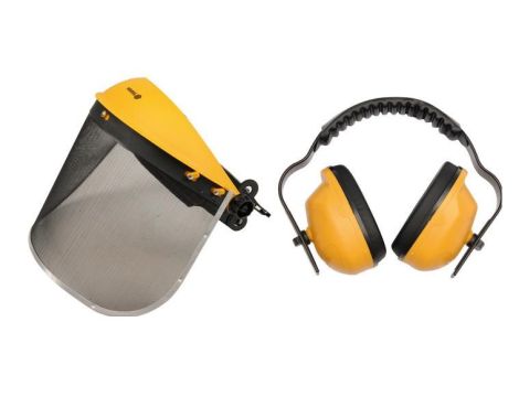 VOREL PRZYŁBICA OCHRONNA Z SIATKĄ I NAUSZNIKAMI  74462