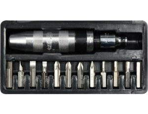 VOREL WKRĘTAK UDAROWY CHROM + 12 KOŃCÓWEK   65123