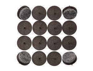 VOREL PODKŁADKI PLASTIKOWE, FILCOWE NA GWÓŹDŹU 20mm / 12szt.   74921