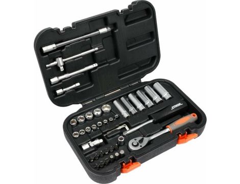 STHOR ZESTAW KLUCZY     1/4" 42el    58641