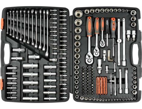 STHOR ZESTAW KLUCZY  216el  1/2"/3/8"/1/4"   58691 - 2