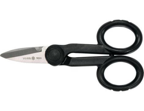 VOREL NOŻYCZKI DLA ELEKTRYKÓW ZE ŚCIĄGACZEM IZOLACJI   76320