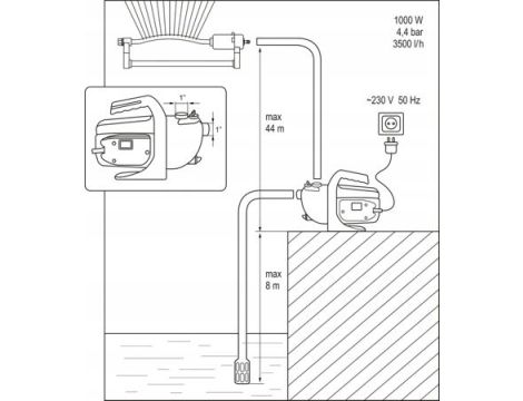 FLO POMPA OGRODOWA 1000W 79812 - 4