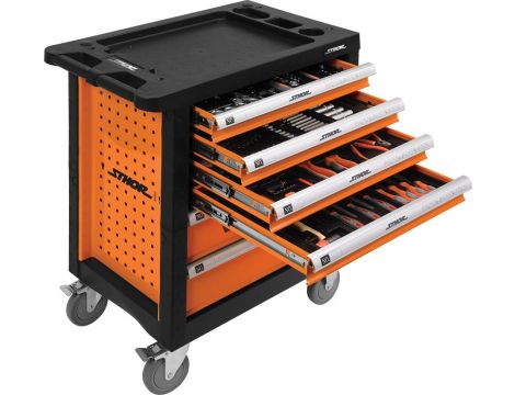 STHOR WÓZEK WARSZTATOWY 6-SZUFLAD + 302szt. 12 WKŁADEK