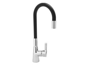 FALA BATERIA ZLEWOZMYWAKOWA ELASTYCZNA WYLEWKA FLEXIBLE CZARNA