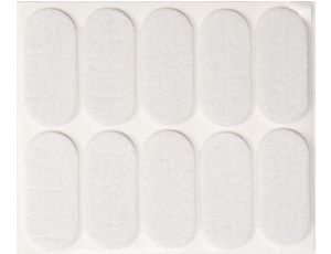 VOREL PODKŁADKI FILCOWE 20 x 45mm BIAŁE   74843