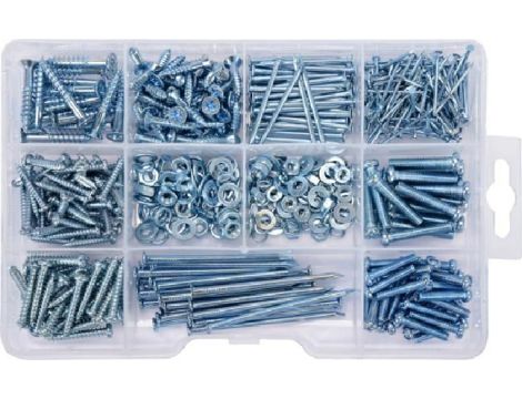 VOREL ZESTAW WKRĘTÓW I GWOŹDZI 580szt.