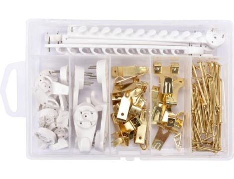 VOREL ZESTAW HAKÓW NA OBRAZY 121szt.