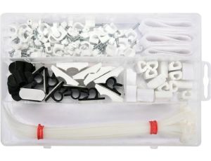 VOREL ZESTAW DO MOCOWAŃ KABLI 124szt.