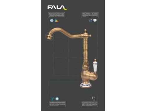 FALA BATERIA ZLEWOZMYWAKOWA RETRO BRONZE 4 - 2