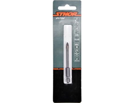 STHOR WIERTŁO DO SZKŁA I CERAMIKI  5mm HEX