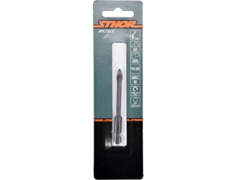 STHOR WIERTŁO DO SZKŁA I CERAMIKI  6mm HEX